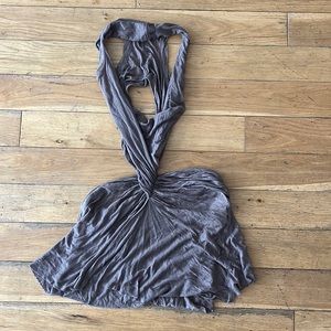 RICK OWENS LILIES size 4 dust sleeveless made in Italy shirt